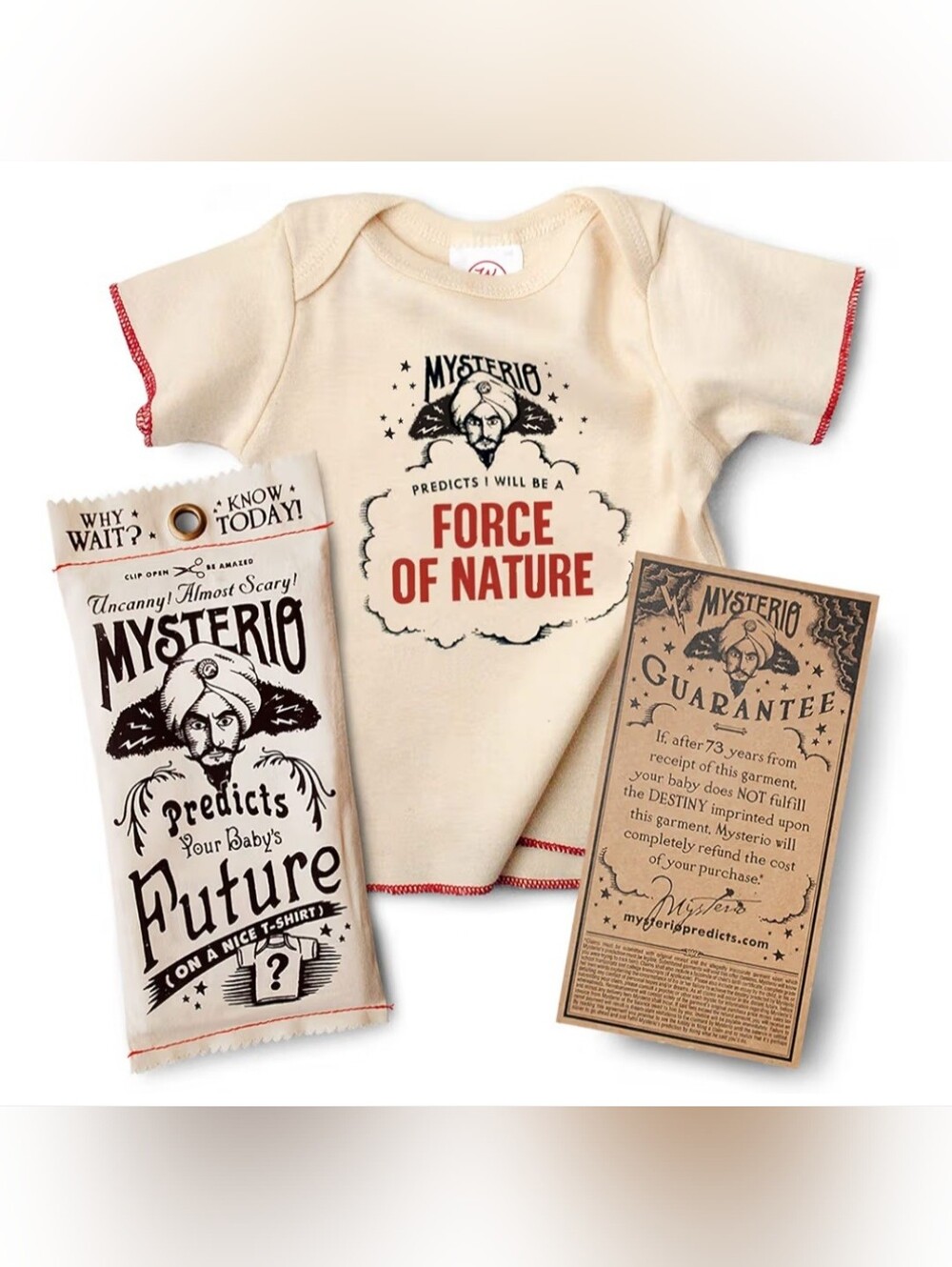 Mysterio Vintage-Style Predicts Your Baby's Future Baby Tee Shirt, 0-12 Months